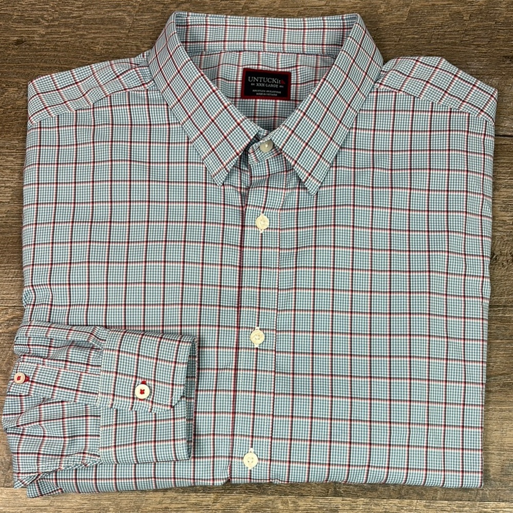 UNTUCKit BEAULIEU Men’s Long Sleeve Button Down Shirt Size XXXL